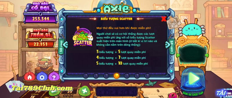 Tìm hiểu biểu tượng Scatter của tựa game Axie Infinity 